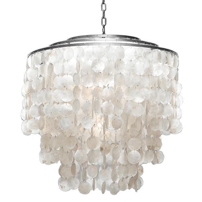 Люстра SHELL Chandelier 65 Серебро Белый Серебряный Люстра SHELL Chandelier 65 Серебро Белый Серебряный в Воронеже | Loft Concept