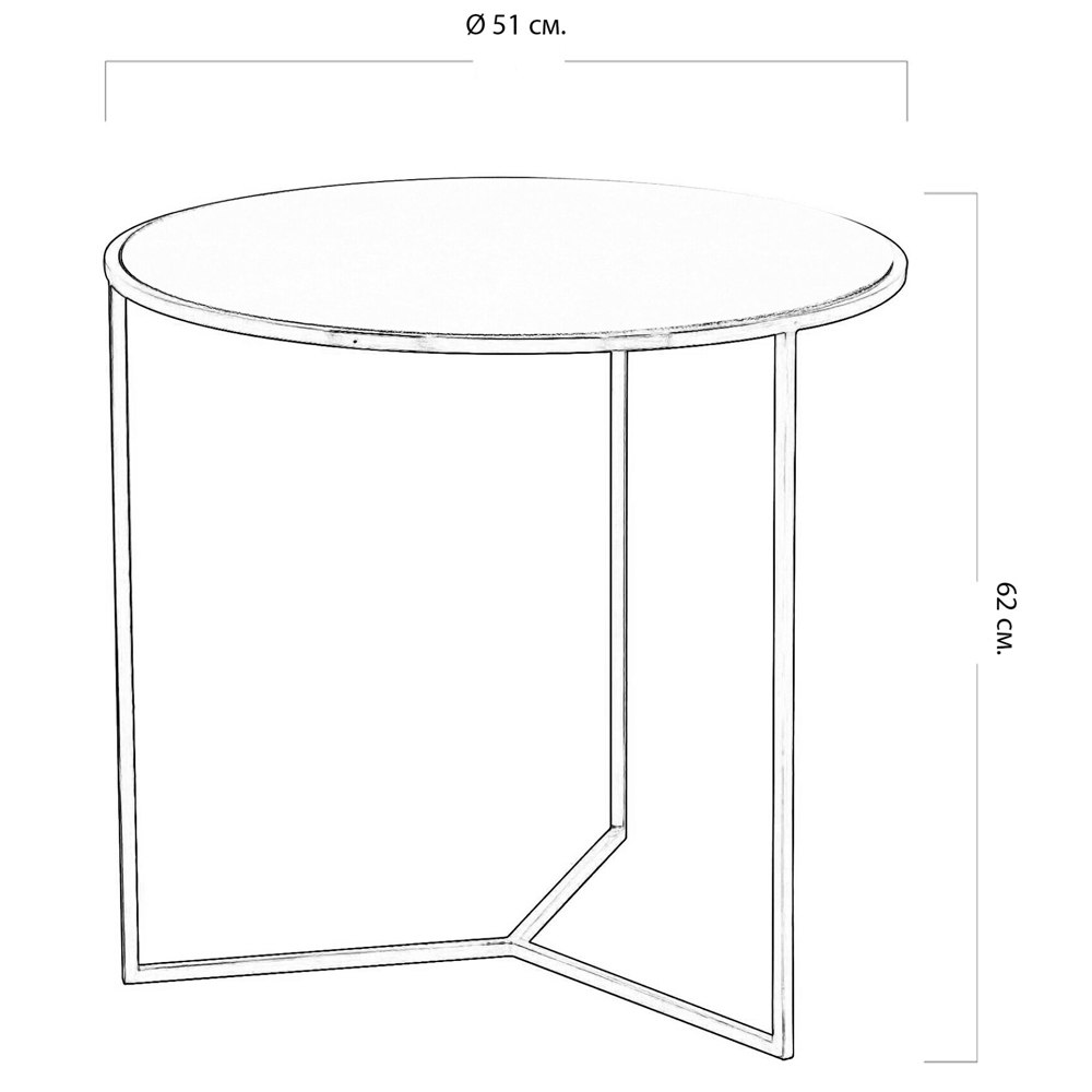 Приставной стол с круглой столешницей из кожи Textured Side Table в Воронеже