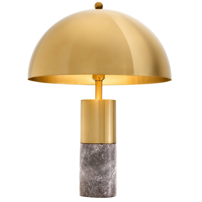 Настольная лампа Eichholtz Table Lamp Flair brass Латунь Серый в Воронеже | Loft Concept 