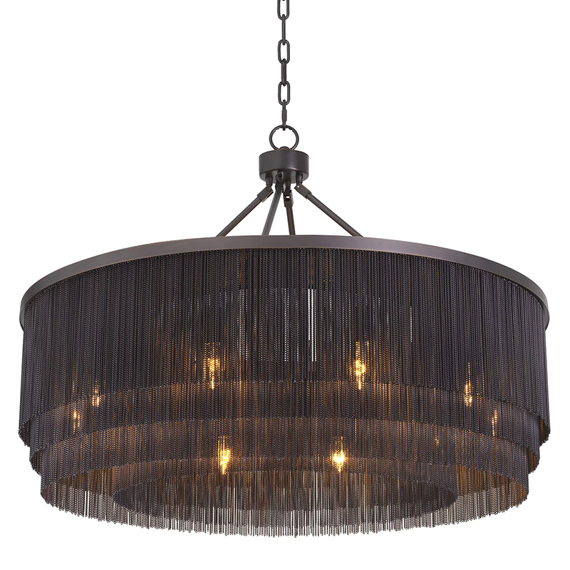 Люстра Eichholtz Chandelier Tissot L Темная бронза в Воронеже | Loft Concept 