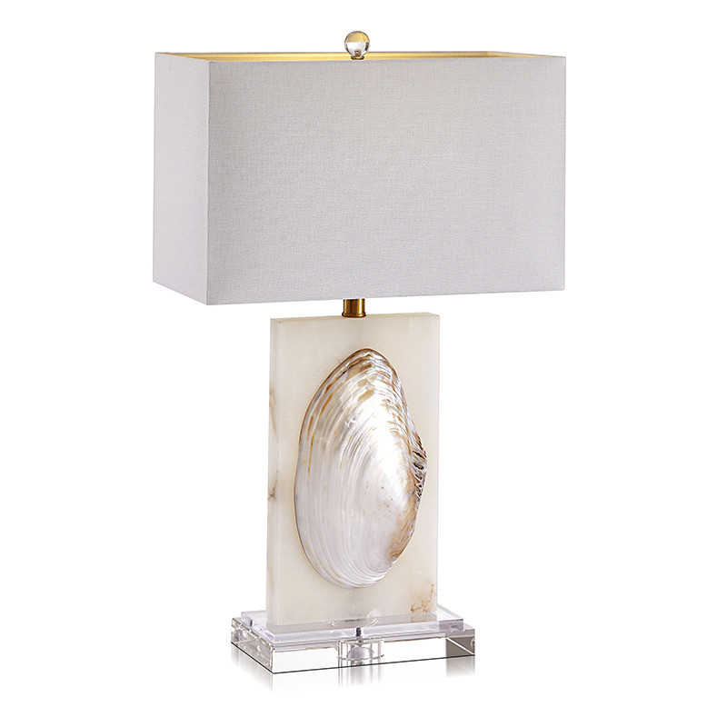 Настольная лампа Mother of Pearl Sink Перламутровый Белый Настольная лампа Mother of Pearl Sink Перламутровый Белый в Воронеже | Loft Concept