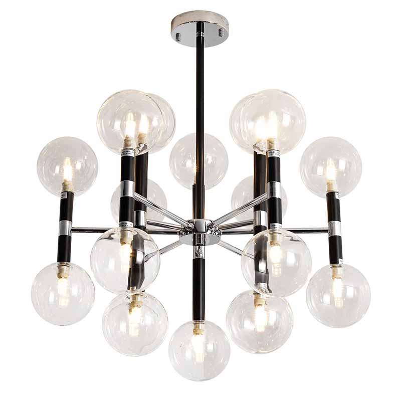 Люстра Danitza Chandelier Chrome Черный Хром в Воронеже | Loft Concept 