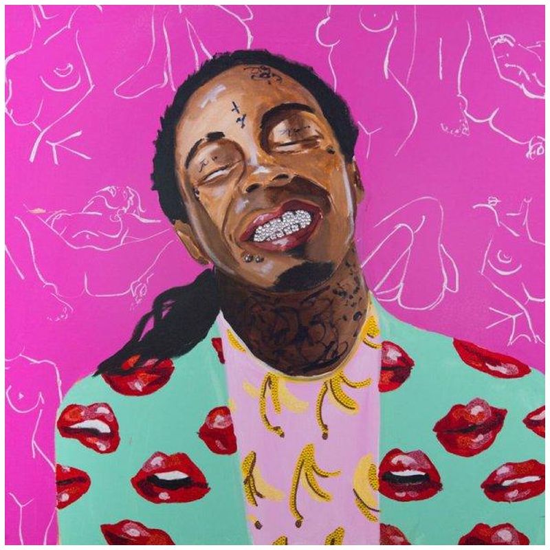 Картина Lil Wayne with Kama Sutra Wallpaper Мульти в Воронеже | Loft Concept 