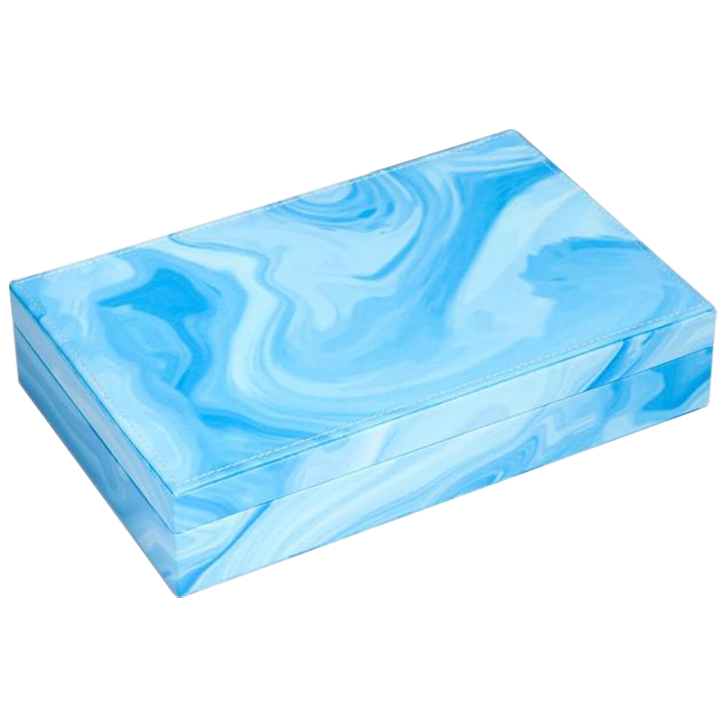 Шкатулка Marble Pattern Box blue Голубой в Воронеже | Loft Concept 