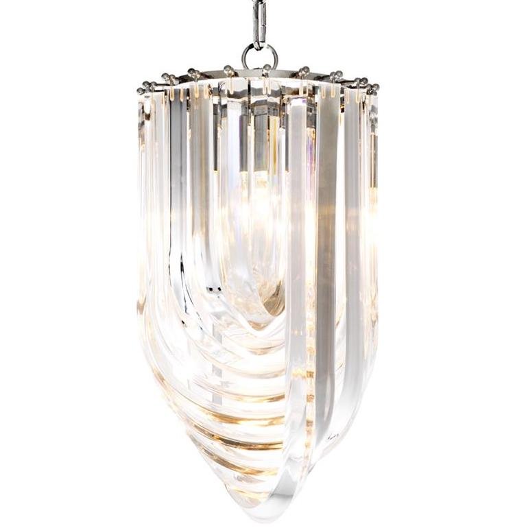 Люстра Chandelier Murano Clear 25 Прозрачный (Transparent) Никель в Воронеже | Loft Concept 