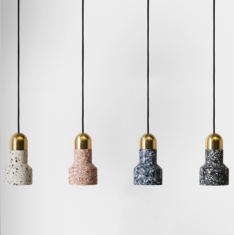 Подвесной светильник Terrazzo Light Белый Розовый пастельный Синий Графитовый Золотой Подвесной светильник Terrazzo Light Белый Розовый пастельный Синий Графитовый Золотой в Воронеже | Loft Concept
