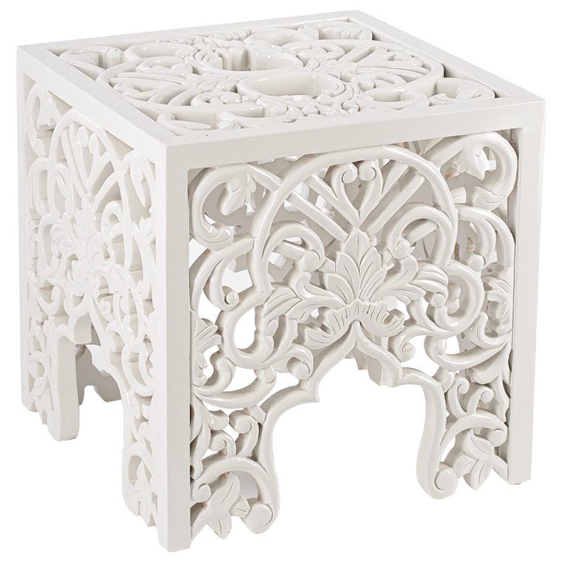 Приставной стол Side Table White lace Белый в Воронеже | Loft Concept 