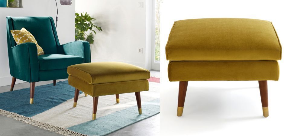 Пуф Classic Furniture горчичный - Loft-Concept в Воронеже