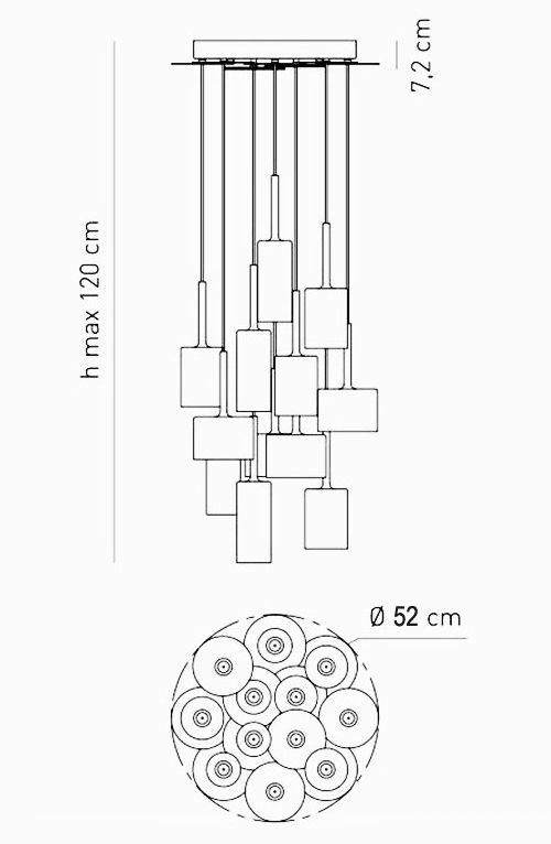Люстра AXO Light Spillray Suspension Lamp Люстра AXO Light Spillray Suspension Lamp в Воронеже
