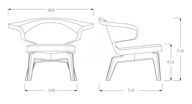 Кресло Munich Lounge Chair в Воронеже