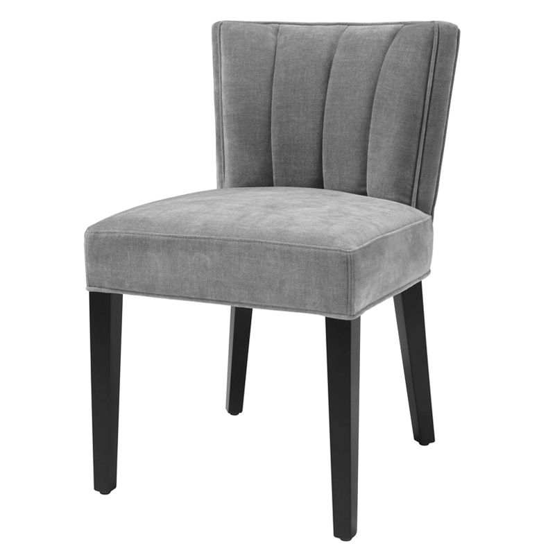 Стул Eichholtz Dining Chair Windhaven Grey Серый Черный в Воронеже | Loft Concept 