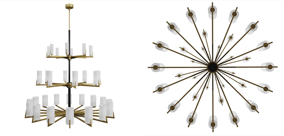 Большая люстра из латуни Brass Candle Большая люстра из латуни Brass Candle - Loft-Concept в Воронеже
