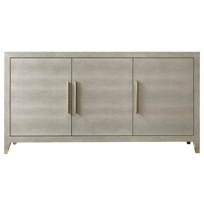 Комод серый скат Charles Stingray Texture chest of drawers Grey Золотой Серый в Воронеже | Loft Concept 