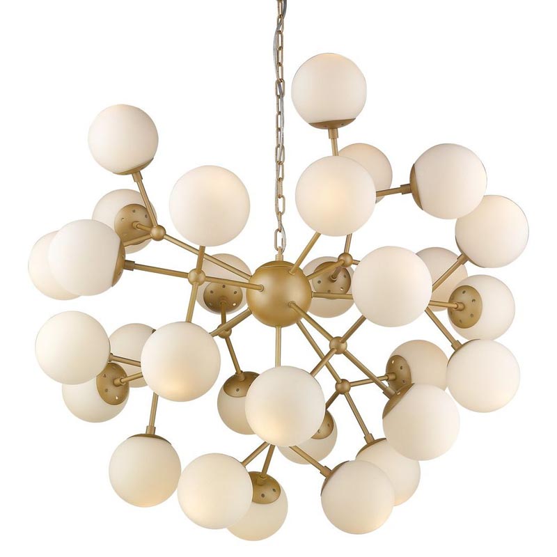 Люстра Berries Chandelier white matt 90 Золотой Белое матовое стекло в Воронеже | Loft Concept 