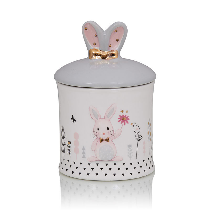 Ваза Kids Vase Bunny II Розовый пастельный Серый в Воронеже | Loft Concept 