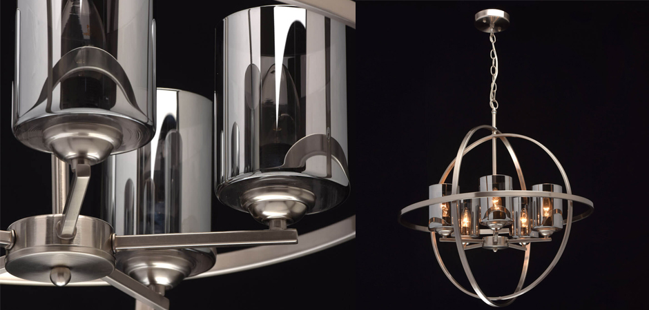 Люстра Chrome Cylinders 5 Люстра Chrome Cylinders 5 - Loft-Concept в Воронеже