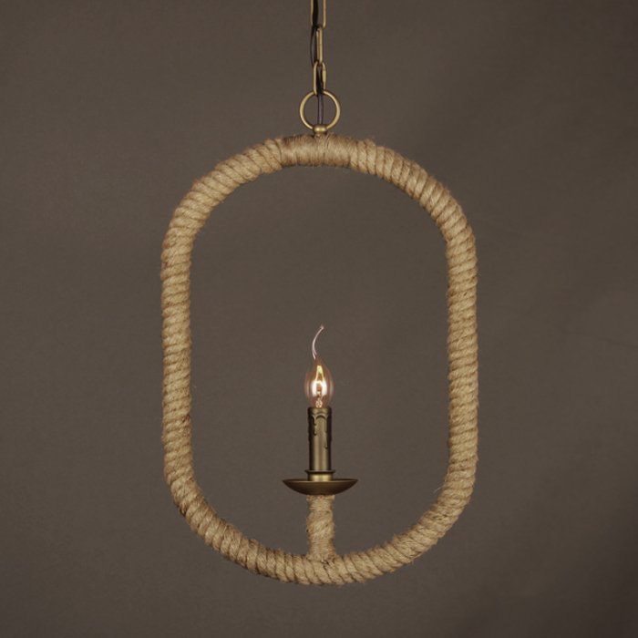 Подвесной светильник Oval Loft Rope Light  в Воронеже | Loft Concept 