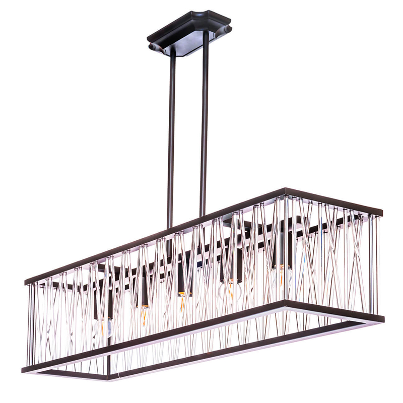 Люстра Lamp Inside The Frame Rectangle Черный в Воронеже | Loft Concept 