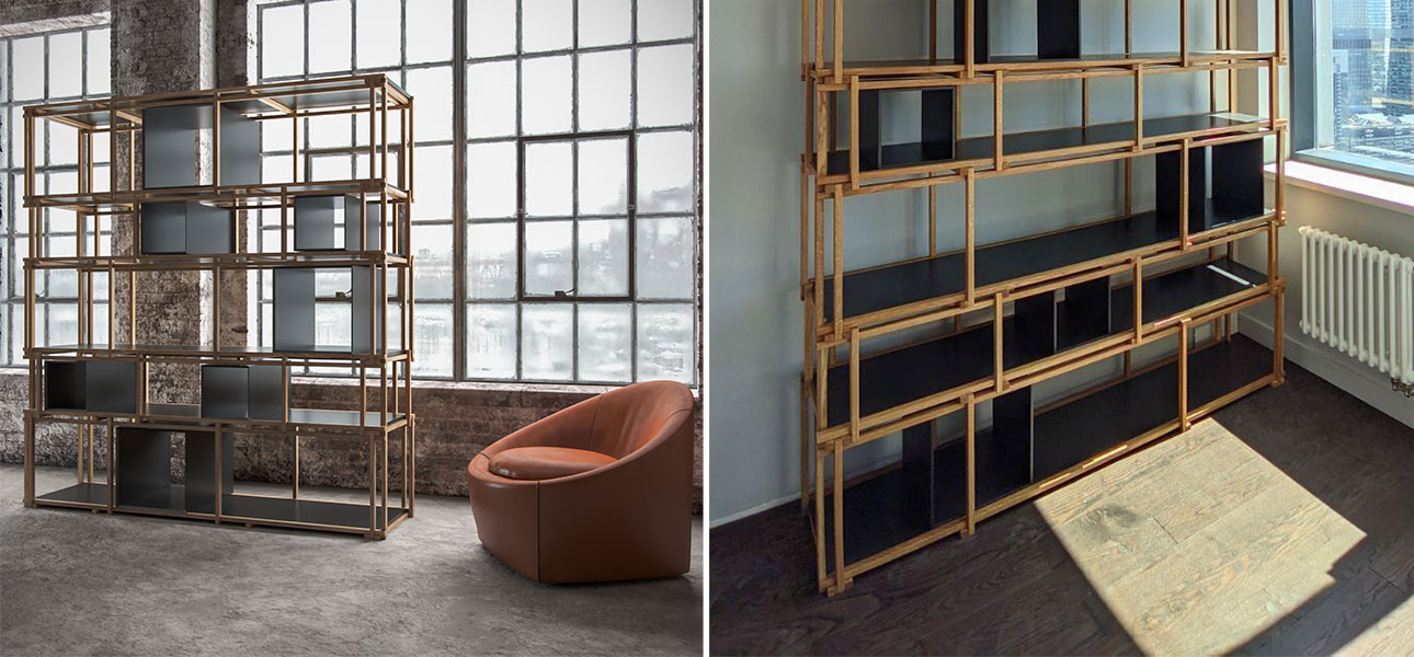 Стеллаж кубические сечения Yuen - фото №3