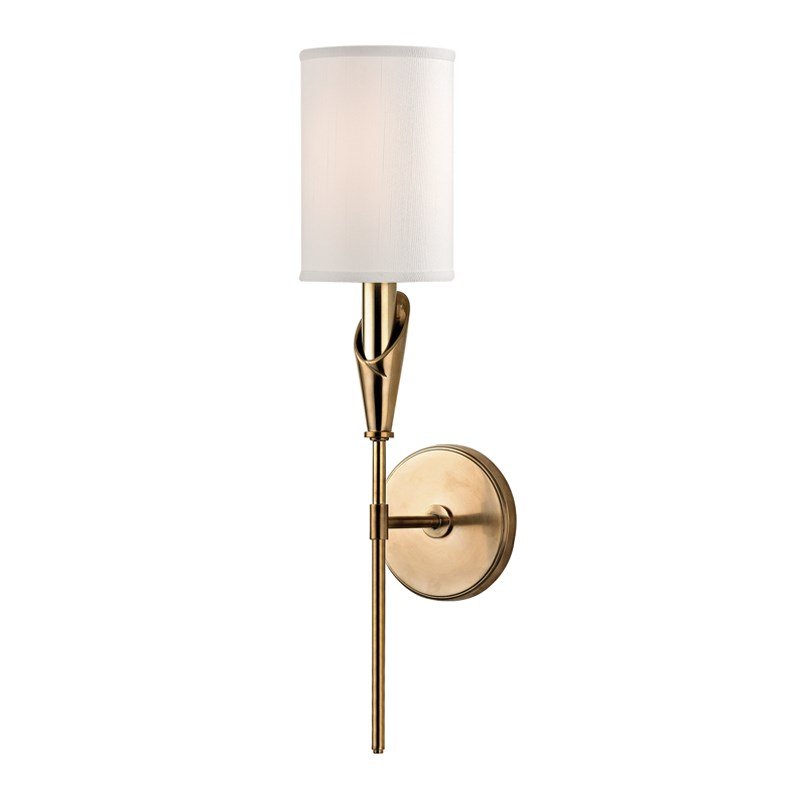 Настенный светильник Wall Sconce TATE 1311-AGB Латунь Белый в Воронеже | Loft Concept 