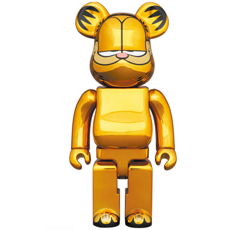 Статуэтка Bearbrick Garfield Глянцевое золото в Воронеже | Loft Concept 