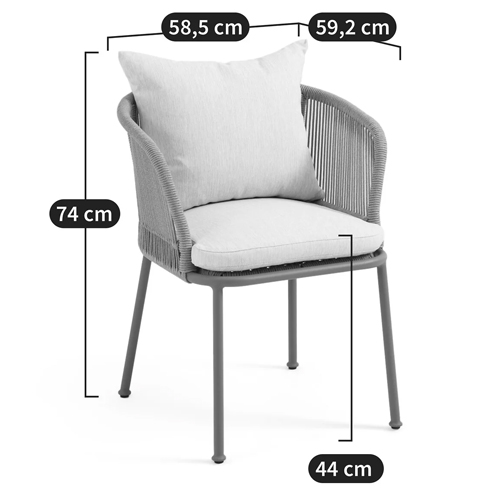 Кресло уличное Bonnie Beige Chair в Воронеже