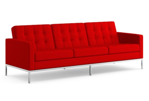 Диван Florence Knoll sofa Серый Красный Коричневый Зеленый Желтый Голубой Белый Черный в Воронеже | Loft Concept 