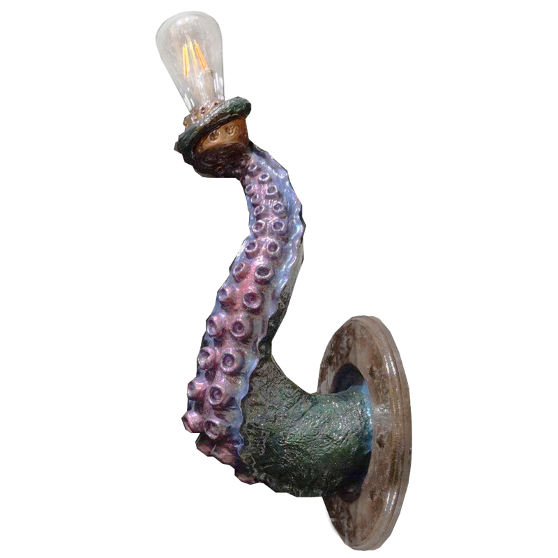 Бра Лиловый Осьминог Wall Lamp Lilac Octopus Лиловый Зеленый Коричневый винтаж в Воронеже | Loft Concept 