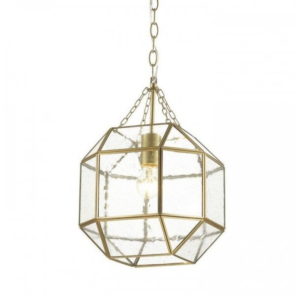 Подвесной светильник Glass & Metal Cage Pendant Gold Глянцевое золото Подвесной светильник Glass & Metal Cage Pendant Gold Глянцевое золото в Воронеже | Loft Concept