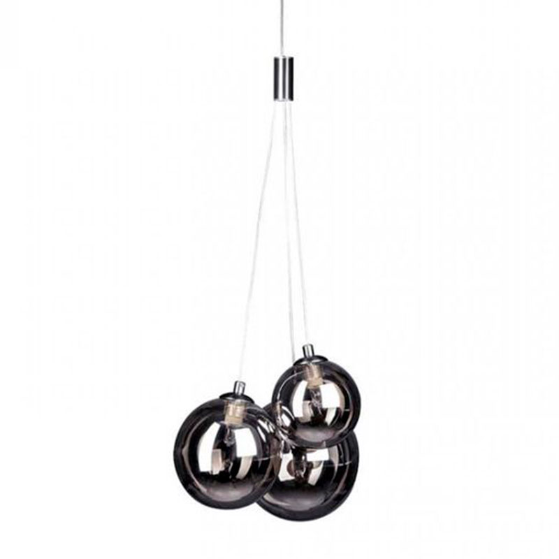 Люстра Multi Ball Black Серебряный Прозрачный черный Люстра Multi Ball Black Серебряный Прозрачный черный в Воронеже | Loft Concept
