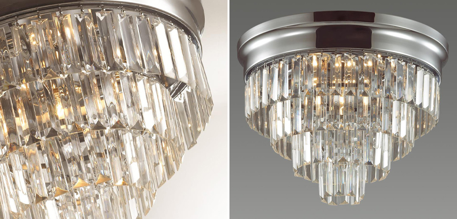 Хрустальная потолочная люстра Crystal Fountain Maxi Хром Хрустальная потолочная люстра Crystal Fountain Maxi Хром - Loft-Concept в Воронеже