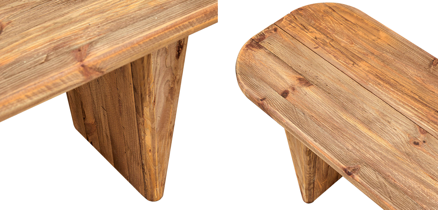 Скамья из массива сосны Ortiz Bench - фото