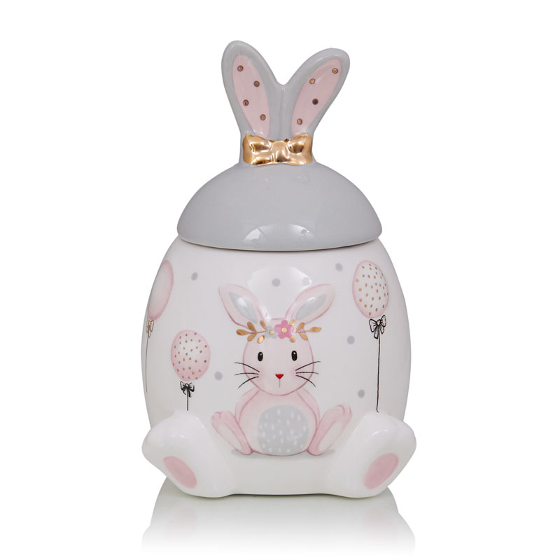 Ваза Kids Vase Bunny I Розовый пастельный Серый в Воронеже | Loft Concept 