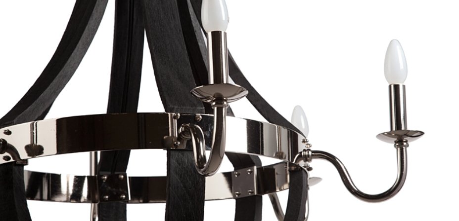 Люстра RH Wine Barrel chandelier Polished nickel Люстра RH Wine Barrel chandelier Polished nickel - Loft-Concept в Воронеже