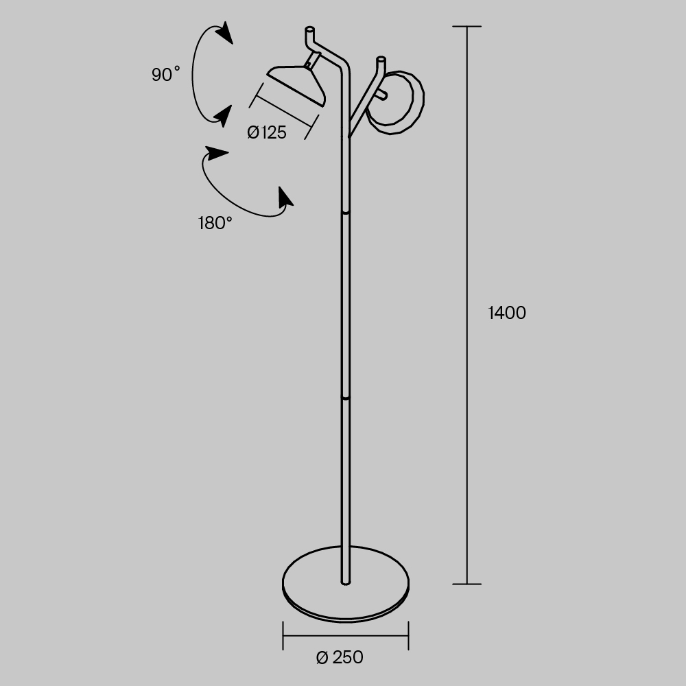 Напольный светильник Vita 3000К 18Вт в Воронеже