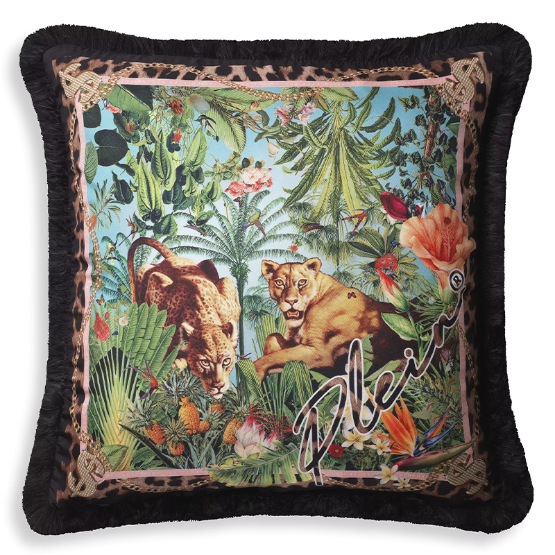 Подушка Philipp Plein Cushion Silk Exotic 50 x 50 Мульти в Воронеже | Loft Concept 