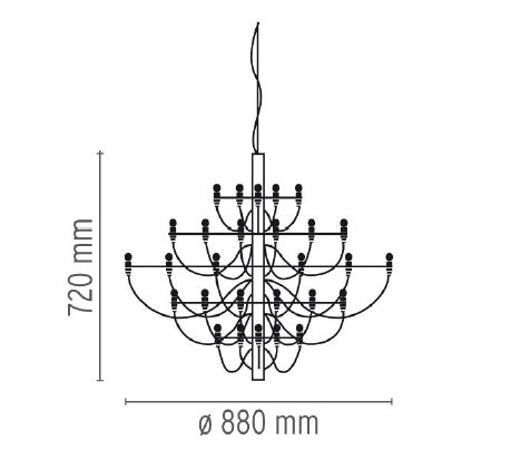 Люстра Flos 2097 30 Brass в Воронеже