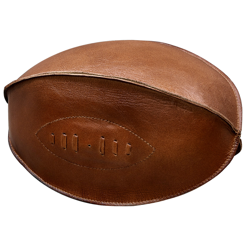 Аксессуар мяч для регби Leather Rugby Ball Коричневый в Воронеже | Loft Concept 