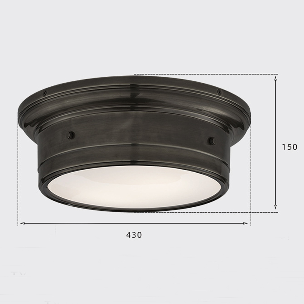 Потолочный светильник круглый черного цвета Modern Simple Ceiling Light Потолочный светильник круглый черного цвета Modern Simple Ceiling Light в Воронеже
