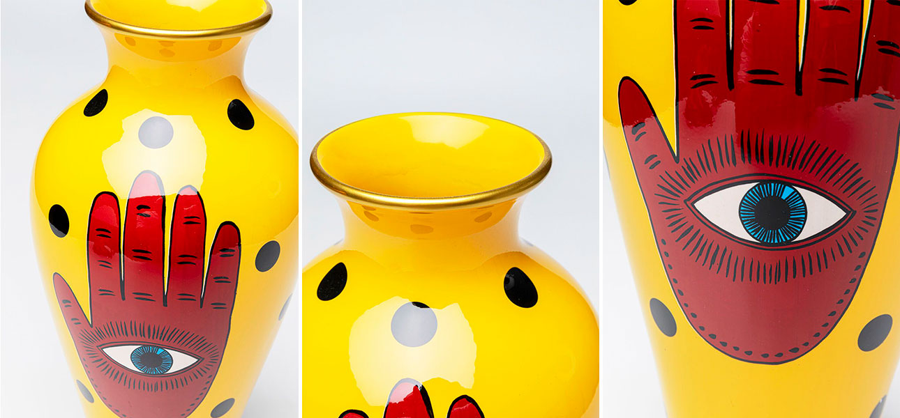 Ваза желтая Fatima Magic - фото №1