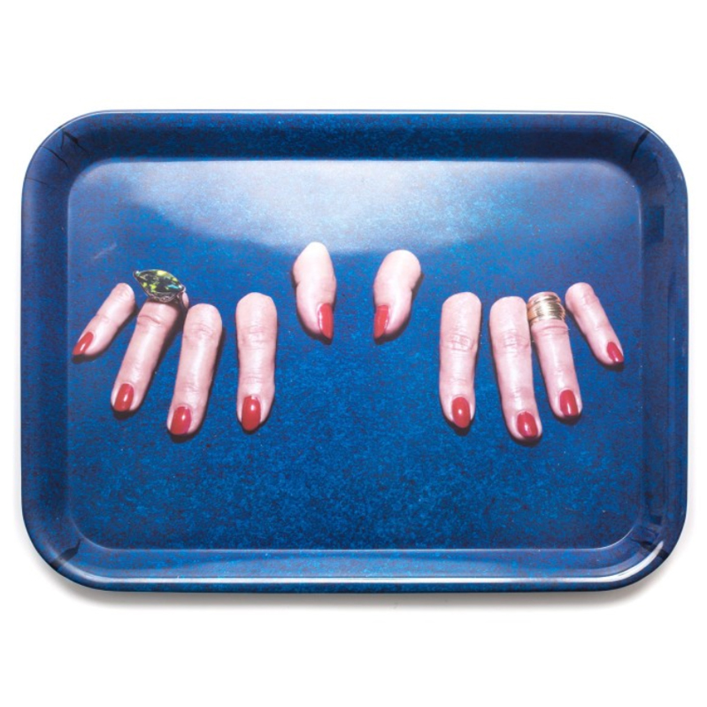 Поднос Seletti Tray Fingers Синий Поднос Seletti Tray Fingers Синий в Воронеже | Loft Concept