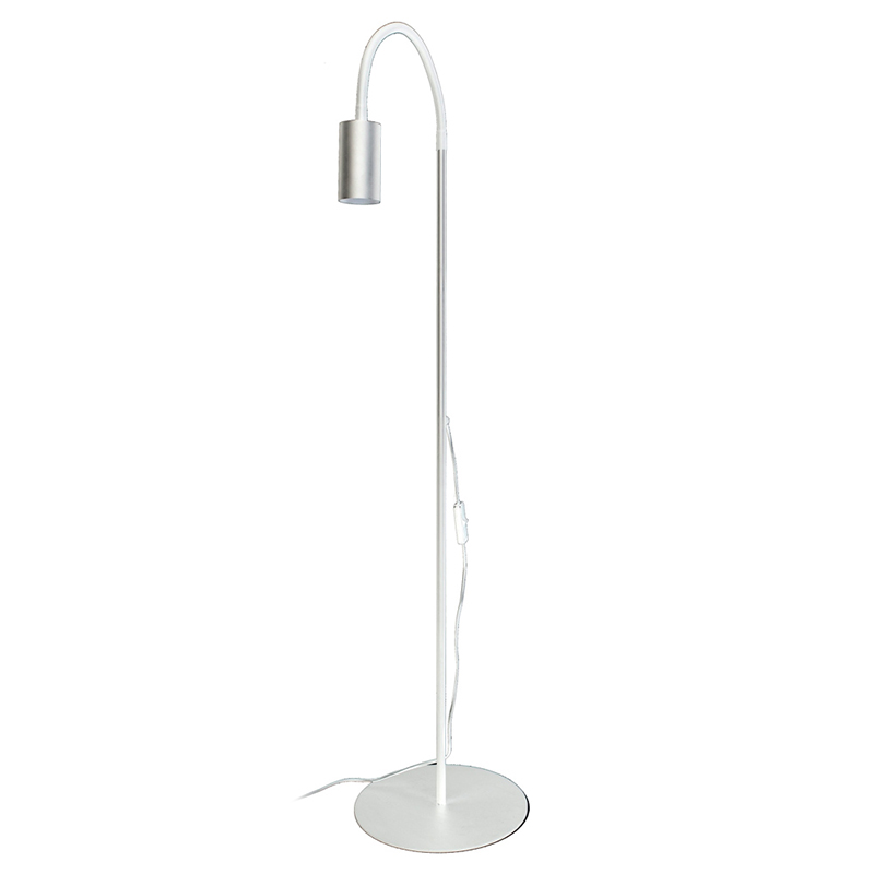 Торшер Noor Trumpet Floor Lamp white Белый Сталь в Воронеже | Loft Concept 