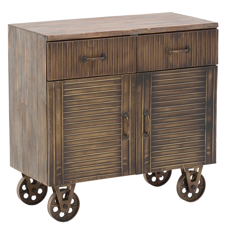 Комод в стиле Лофт на колёсах Mojens Loft Chest of Drawers Темная бронза Коричневый винтаж Комод в стиле Лофт на колёсах Mojens Loft Chest of Drawers Темная бронза Коричневый винтаж в Воронеже | Loft Concept