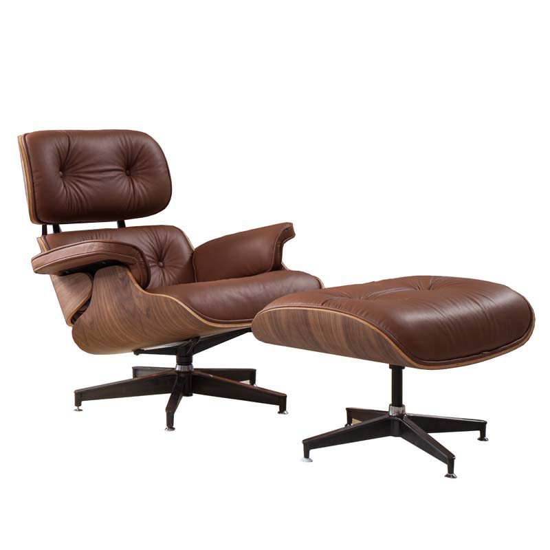 Кресло Eames Lounge Chair & Ottoman light brown Коричневый в Воронеже | Loft Concept 