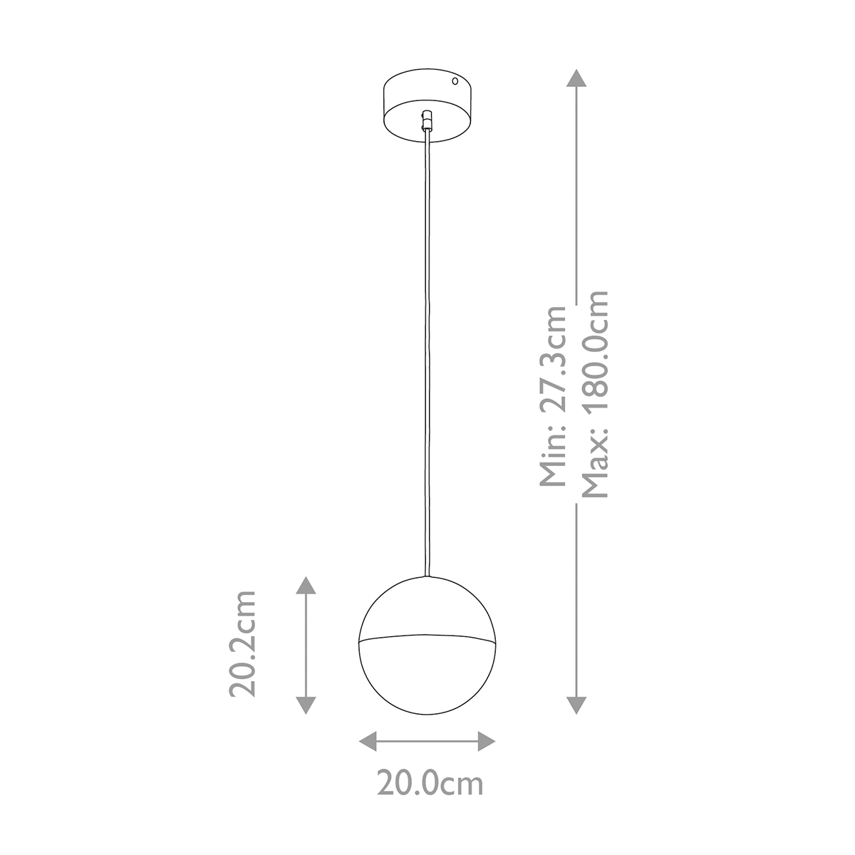 Подвесной светильник со сферическим плафоном из акрила с циркониевыми вкраплениями Kichler в Воронеже