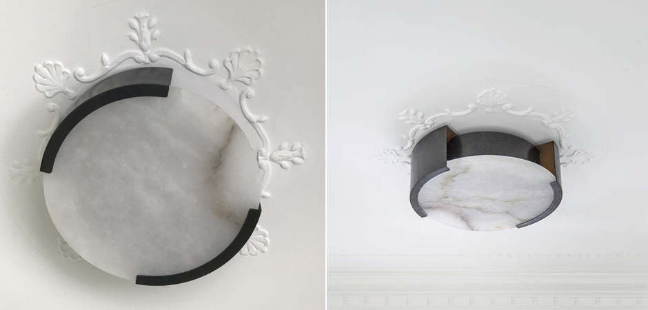 Потолочный светильник Melange Flush Mount Lamp black Потолочный светильник Melange Flush Mount Lamp black - Loft-Concept в Воронеже