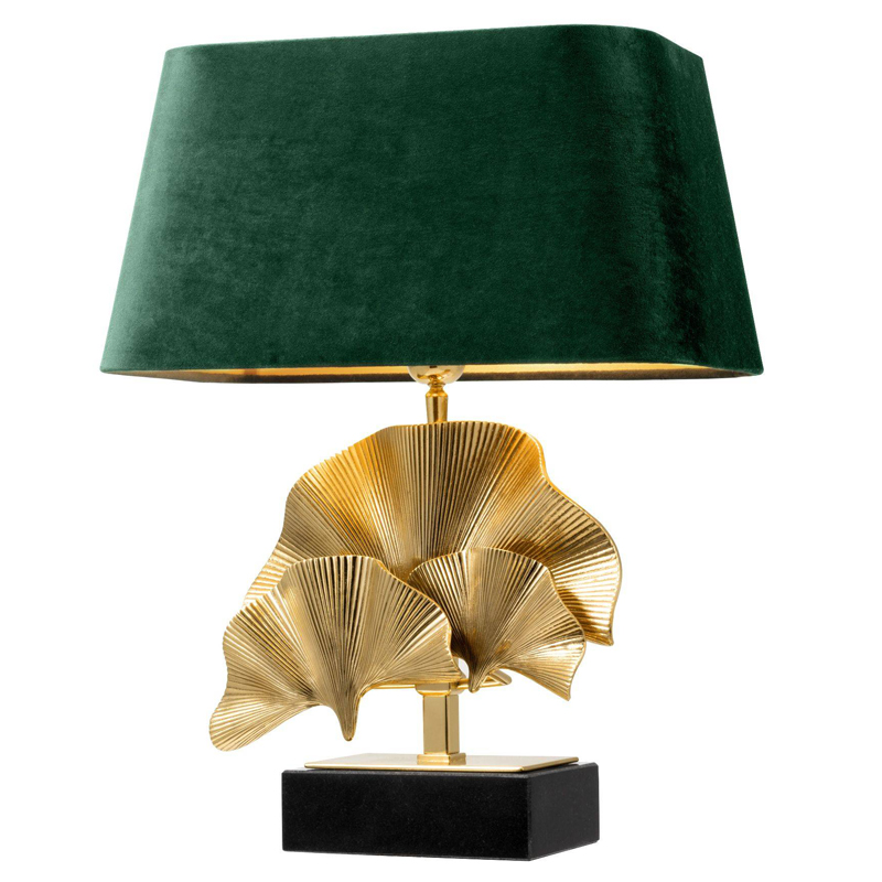 Настольная лампа Eichholtz Table Lamp Olivier green Латунь Черный Зеленый в Воронеже | Loft Concept 