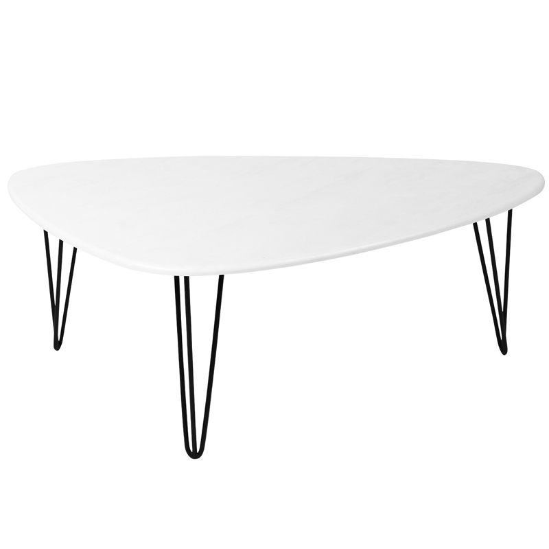 Кофейный стол Dorian Coffee Table white Белый бетон в Воронеже | Loft Concept 