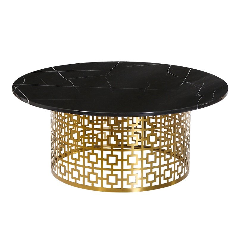 Кофейный стол Artesia Coffee Table Black Глянцевое золото Черный в Воронеже | Loft Concept 