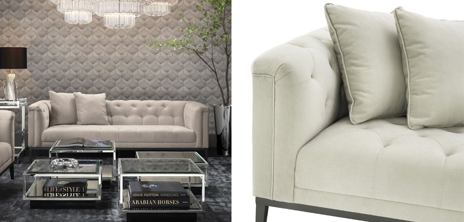Диван Eichholtz Sofa Cesare Beige Диван Eichholtz Sofa Cesare Beige - Loft-Concept в Воронеже